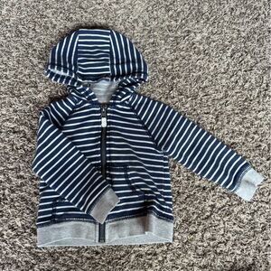 Carters navy and white stripe hoodie